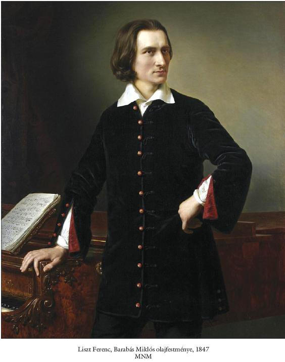 Portrait of Ferenc Liszt in 1847 (by Miklós Barabás – Hungarian National Museum)