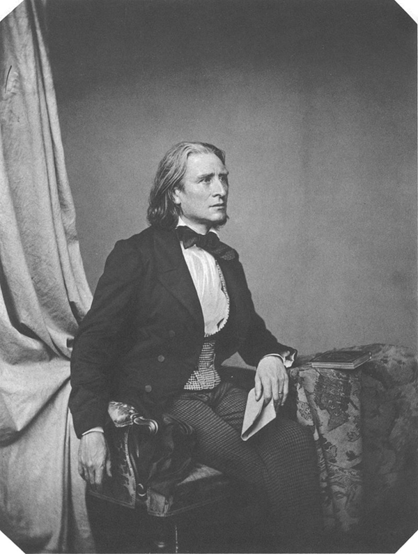 Ferenc Liszt around 1860 (by Franz Hanfstaengl)