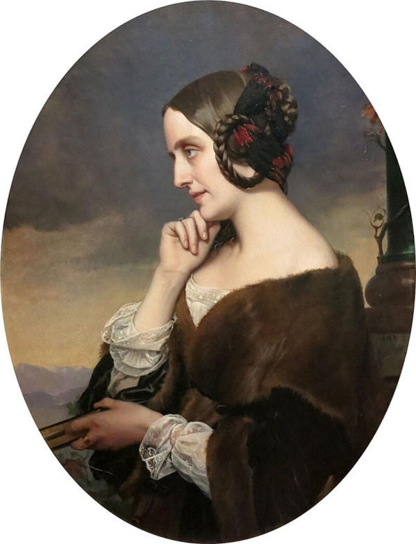 Portrait of Marie d'Agoult by Henri Lehmann (Musée Carnavalet)