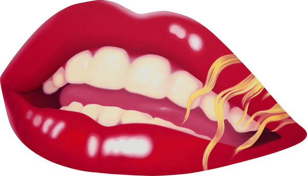 Tom Wesselmann, Mouth 14 (Marilyn), 1967 Tom Wesselmann, Mouth 14 (Marilyn), 1967 Huile sur toile mise en forme 152,4 x 274,3 cm Mugrabi Collection Crédit artiste : © Adagp, Paris, 2024 Crédit photographique : © Jeffrey Sturges