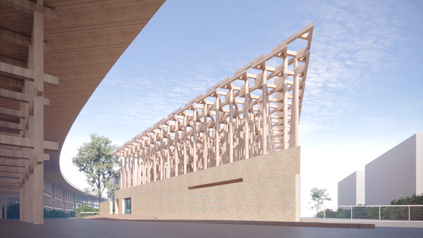 Uzbekistan Pavilion at Expo 2025 Osaka. Render by ATELIER BRÜCKNER. Courtesy of ACDF.