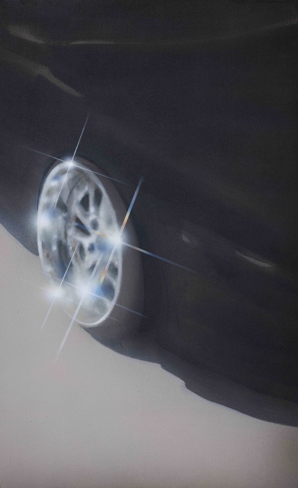 Arnolds Andersons, UNTITLED , Acrylic on canvas, 90 x 55 cm, 2024 (Image courtesy of Gallery ASNI and artist)