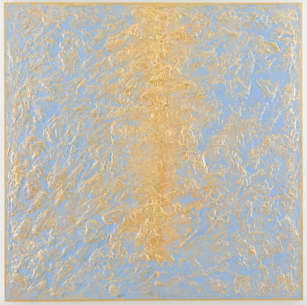 서수영, 기원의 미로 24, 2024, 수제장지에 혼합재료, 130x130cm