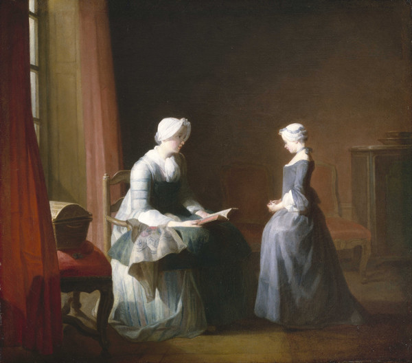 The Good Education_Jean Siméon Chardin(1753추정)