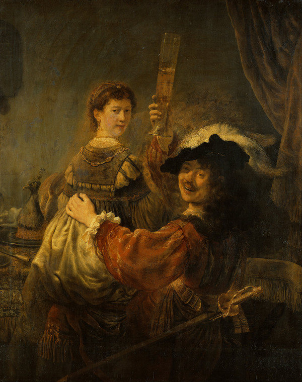 Rembrandt and Saskia in the Scene of the Prodigal Son_Rembrandt(1635년추정)