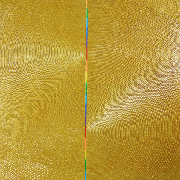 ⓒ고송화, Les ondes, (파동) Huile sur toile, 80x80, 2025