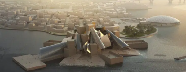 건설 중인 아부다비 구겐하임 미술관 