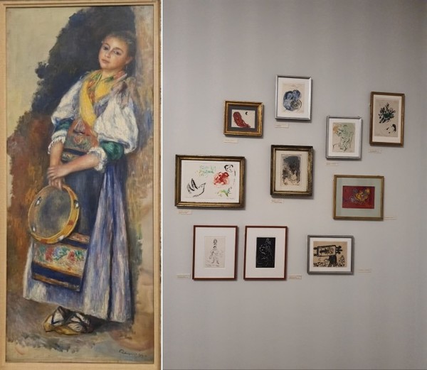 Renoir - Italian Woman with Tambourine, 1881과 Marc Chagall의 그림들