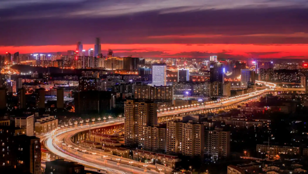 ⓒ신장문화관광청 제공 乌鲁木齐夕阳 우루무치 석양