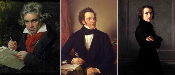 Beethoven, Schubert, Liszt