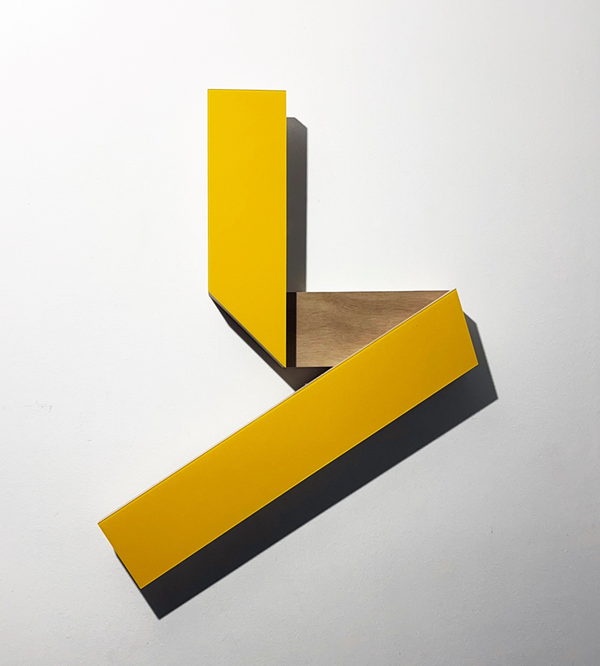 Composition 0525 합판에 아크릴과 폴리카르보나이트 패널 70 x 55 X 6.5 cm 2025