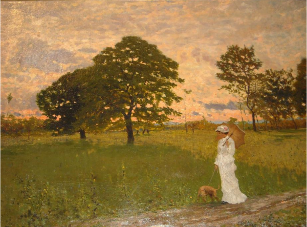 ⓒThe Capodimonte Museum , Guglielmo Ciardi , A ray of sunshine. 1881