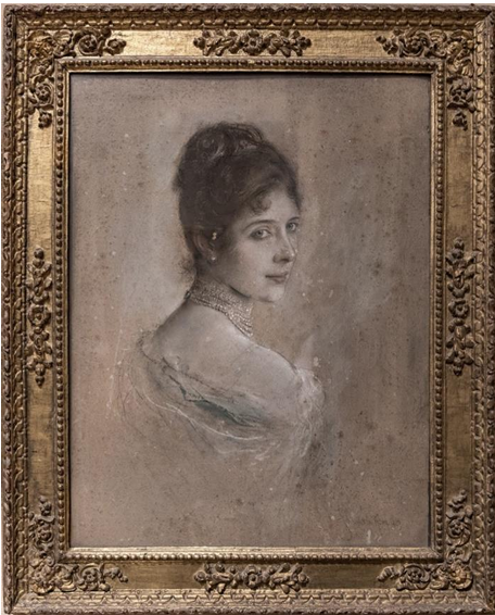 ⓒThe Capodimonte Museum,  Franz Von Lenbach,  Portrait of Maria Soulier 1887