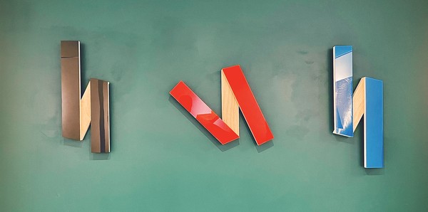 ⓒ진효석, Composition 1025 0325 0225 합판에 아크릴과 폴리카르보나이트 패널 49x55x6.5 cm 2025