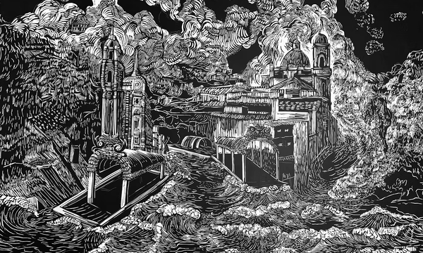 Amanda Woolrich, Metamorphosis, 2023 (A piece from the book The City That Lost a Lake by Matthew Vitz, published by La Cigarra) / Photo courtesy of artist