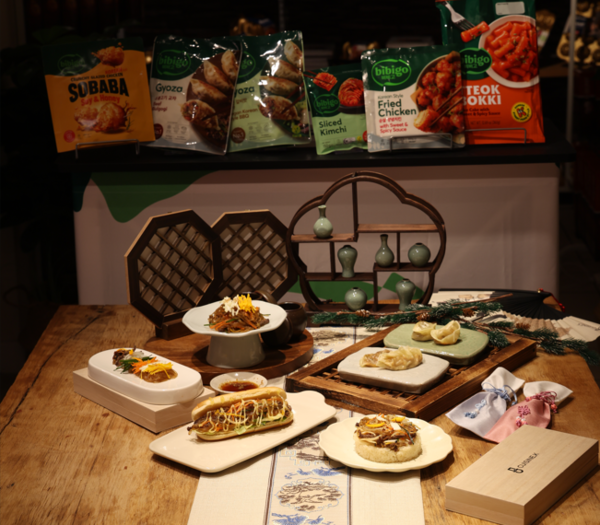 시연 메뉴 모습(잡채, 잡채 번, 잡채 밥, 잡채만두, 김치만두)