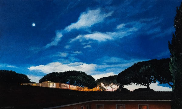 Night over the academy 2018 127 x 76.2 cm, Oil on linen ⓒAlice Dalton Brown, THEO, CCOC, 2025