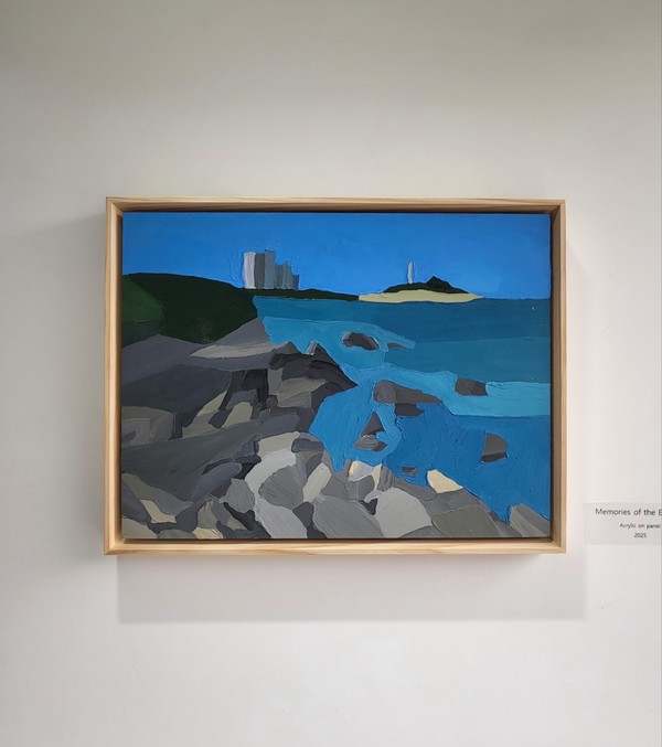 Memories of the East Sea 35.6x27.9cm Acrylic on paper  2025