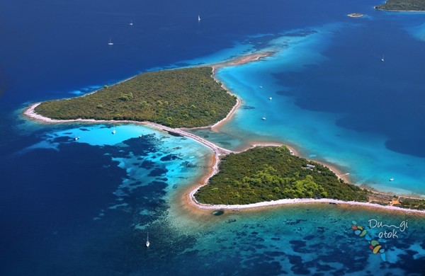 Dugi otok from above, by the Sali Tourist Board
