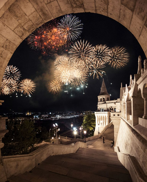 Fishermen’s Bastion on August 20 (Danubius Hotel)