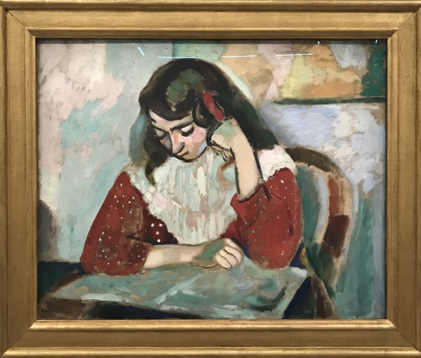 Henri Matisse, Marguerite lisant Collioure, ete 1906 Huile sur toile 64.5x80.3cm Musee de Grenoble Legs Agutte-Sembat, 1923 Credit:Ville de Grenoble/Musee de Grenoble-J.L.Lacroix