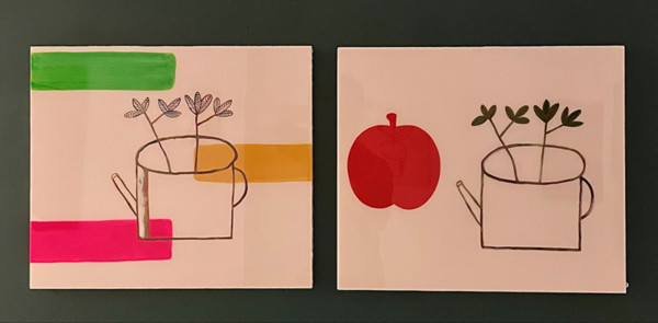 ⓒ한혜선, 나무 그리고 꽃 53 ×46cm 혼합재료 2025