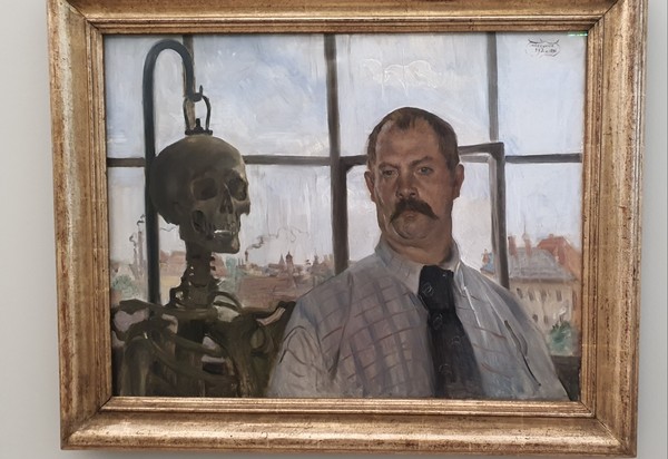 로비스 코린트 '해골이 있는 자화상'