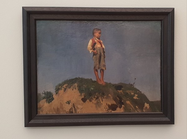 렌바흐 '풀이 있는 언덕 위의 양치기 소년'