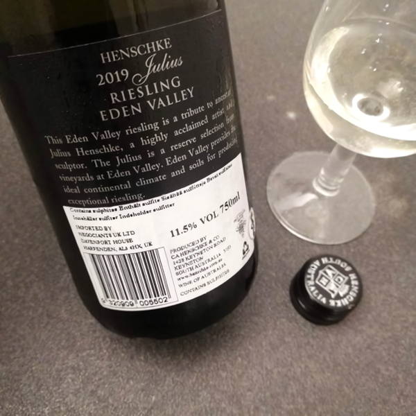 Riesling white wine from Henschke winery in the Eden Valley, a sub region of Barossa Valley, South Australia. Credits: www.alexwine.it