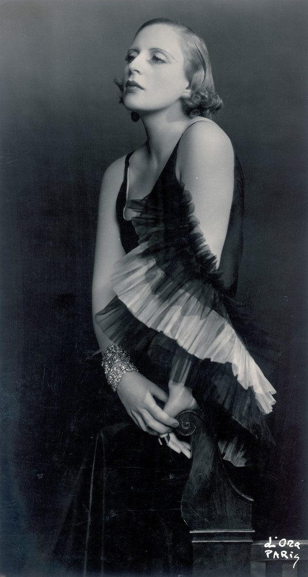 Photo source: Tamara De Lempicka Estate. Tamara in Rochas Dress