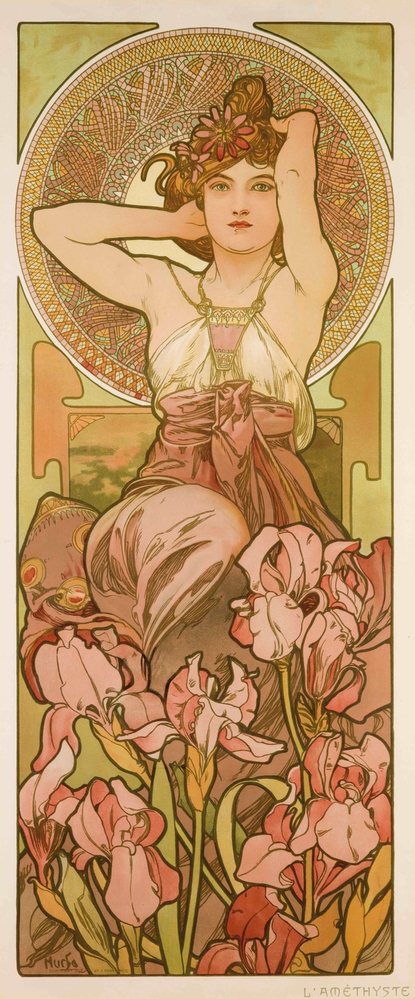 네 개의 보석-자수정 PRECIOUS STONES -AMETHYST ©ART NOUVEAU PRODUCTION SRL PRAGUE