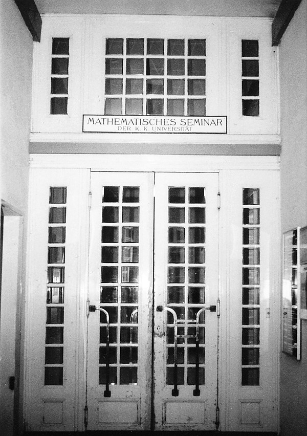 Entrance to the Mathematical Seminar at the University of Vienna, Boltzmanngasse 5. Meeting place of the Vienna Circle. en.wikipedia.org