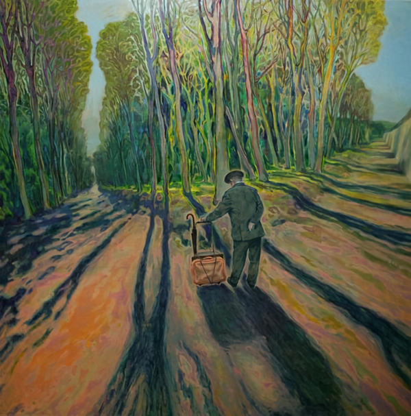 김시보 "Sans titre-ll"  2022, Huile sur toile, 150X150cm