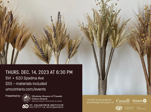 Didukh — The Ancestral Tree Workshop, St. Volodymyr Cathedral, Toronto