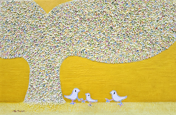 Dreaming40107 65.1X100.0cm Mixed media on canvas 2023.2025