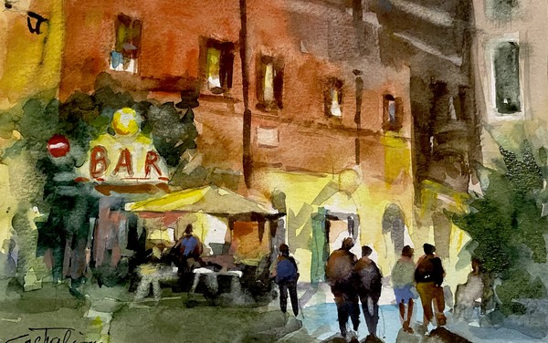 Claudio Castiglioni, Notturno vicolo del Cinque, 2025 