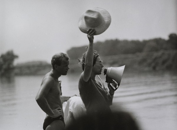 Judit Elek on the set of Memories of a River (NFI/Elek Judit)