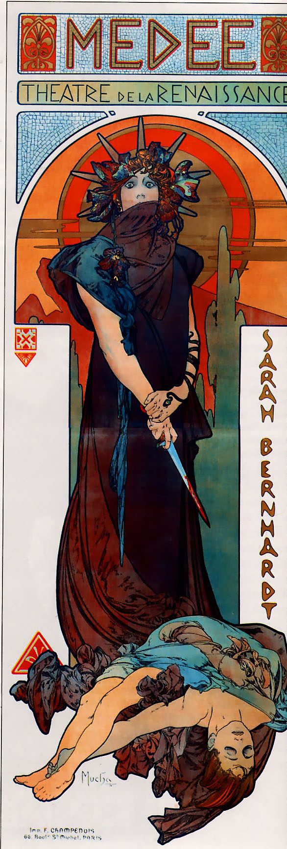 Poster for Medea_Alfons Mucha(1898)