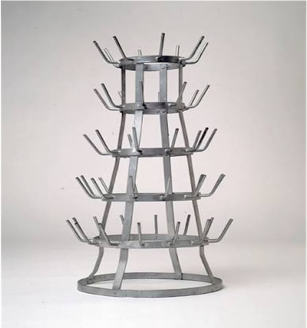 병 걸이(porte-Bouteills), 1914년, 59.1×36.8cm, 아연도금된 철제