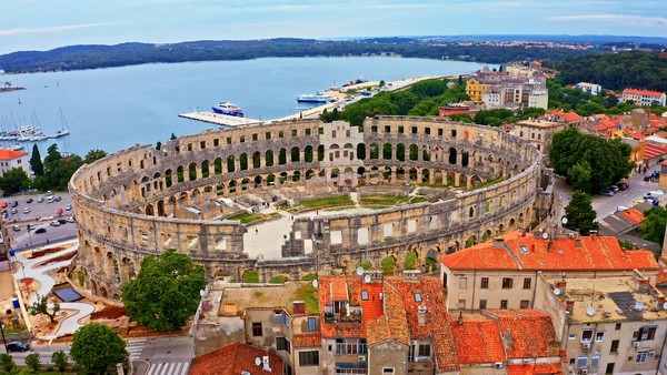Pula Roman Amphitheater from the 1st Century AD. (Photo by HTZ)