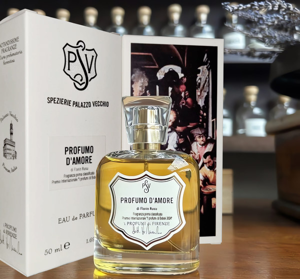 Profumo d'amore, by Florin Rusu, produced by: Spezierie Palazzo Vecchio, Florence