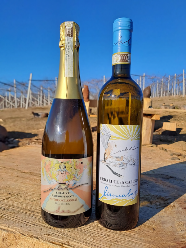 Erbaluce di Caluso DOCG spumante (sparkling version) and still wine version. Credits: www.erbalu.it