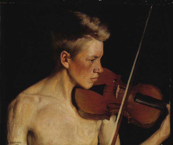 Pekka Halonen, Le Violoniste, 1900.