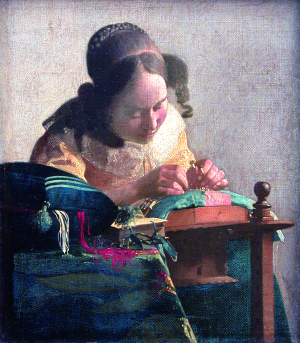 Johannes Vermeer, 레이스 뜨는 여인The Lacemaker 1669-1670