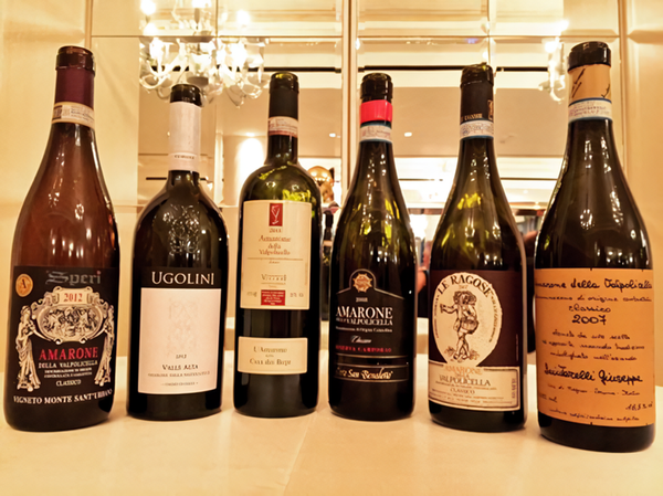 Amarone della Valpolicella DOC from different wineries. Credits: www.aislombardia.it