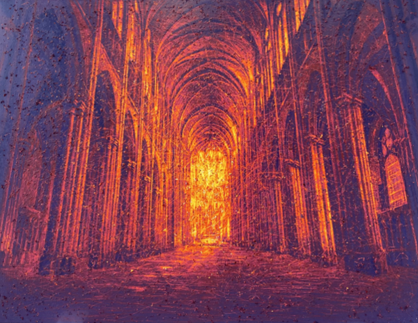 곽수영, Voyage immobile 22-VII, 91x116.8cm , Acrylique sur toile , 2022 Juin