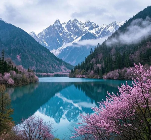 ⓒ쓰촨성문화관광청 제공, 九寨沟的春天 구채구의 봄