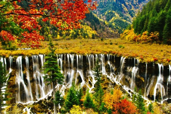 ⓒ쓰촨성문화관광청 제공, 九寨沟的晚秋   구채구의 만추