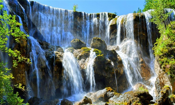 ⓒ쓰촨성문화관광청 제공, 珍珠滩瀑布 진주탄 폭포