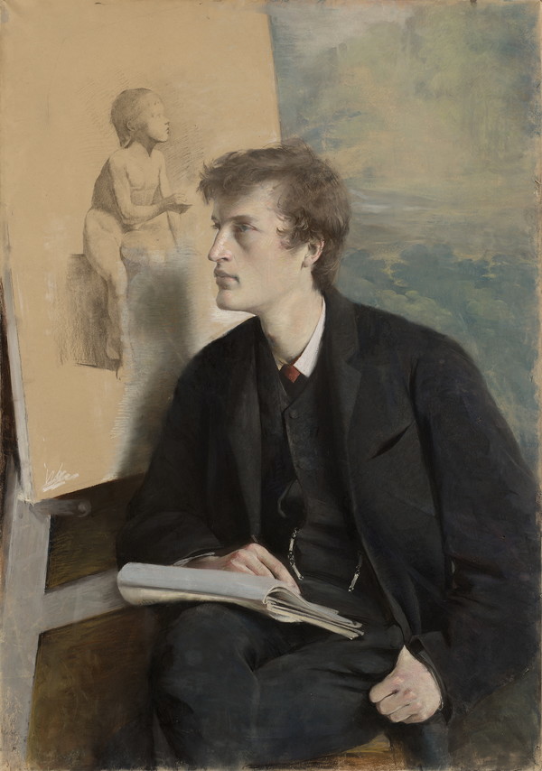 © 2026, Pelham Communications, Asta Nørregaard, Portrait of Edvard Munch, 1885. Photo: Munchmuseet, Oslo.